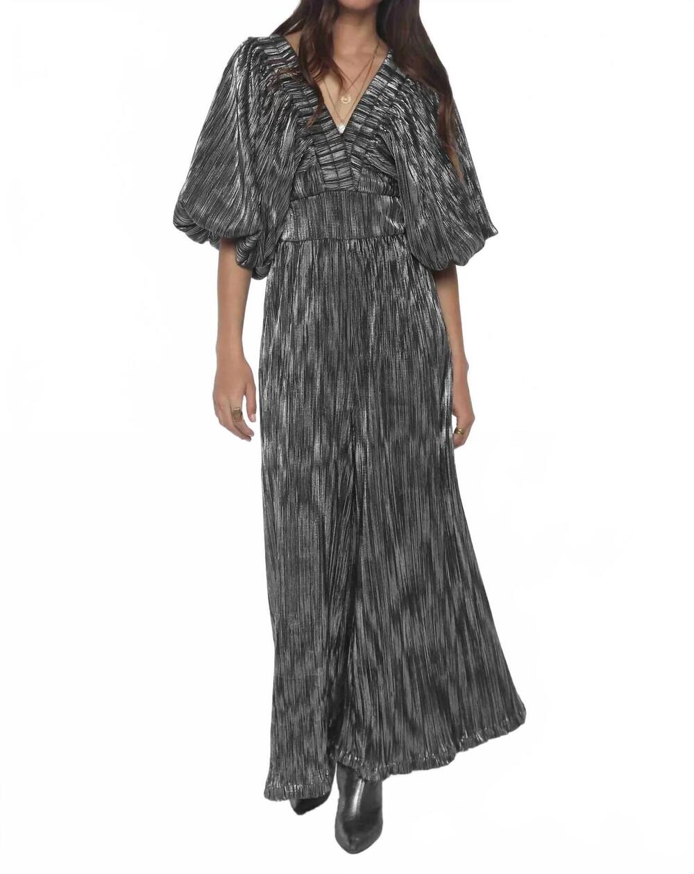 NEW JEN'S PIRATE BOOTY blue lotus jumpsuit in silver
